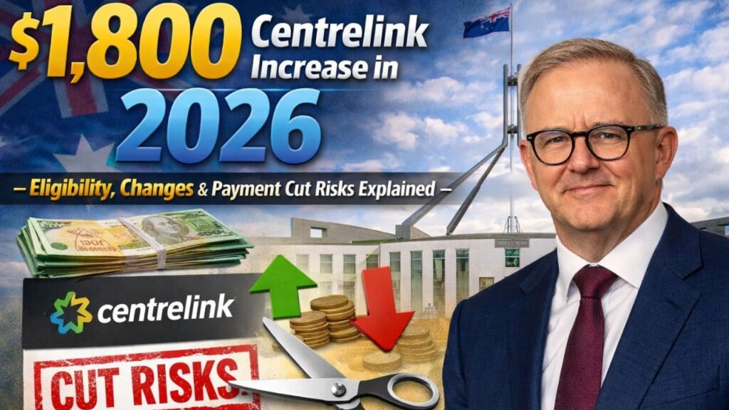 $1,800 Centrelink Increase in 2026 – Eligibility, Changes & Payment Cut Risks Explained