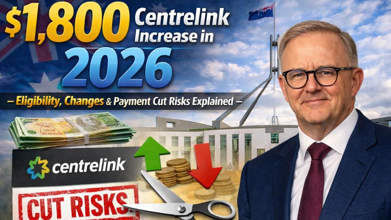 $1,800 Centrelink Increase in 2026 – Eligibility, Changes & Payment Cut Risks Explained
