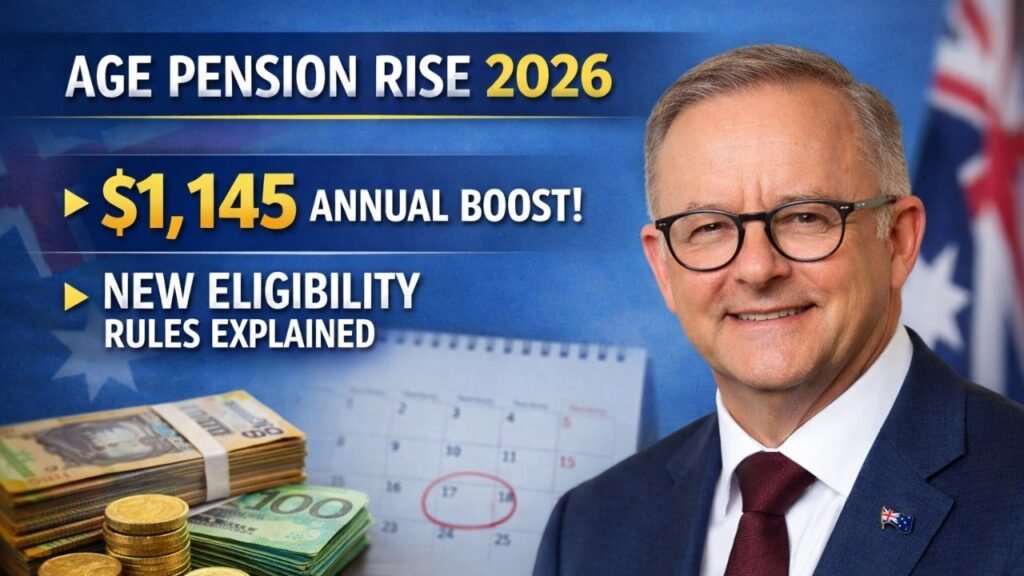 Age Pension Rise 2026: $1,145 Annual Boost and New Eligibility Rules Explained