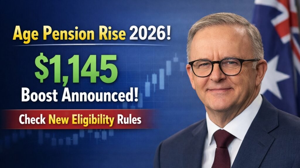 Age Pension Rise 2026: $1,145 Boost Announced – Check New Eligibility Rules