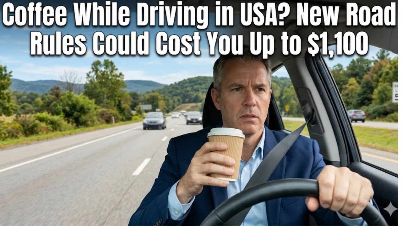 Coffee While Driving in USA? New Road Rules Could Cost You Up to $1,100
