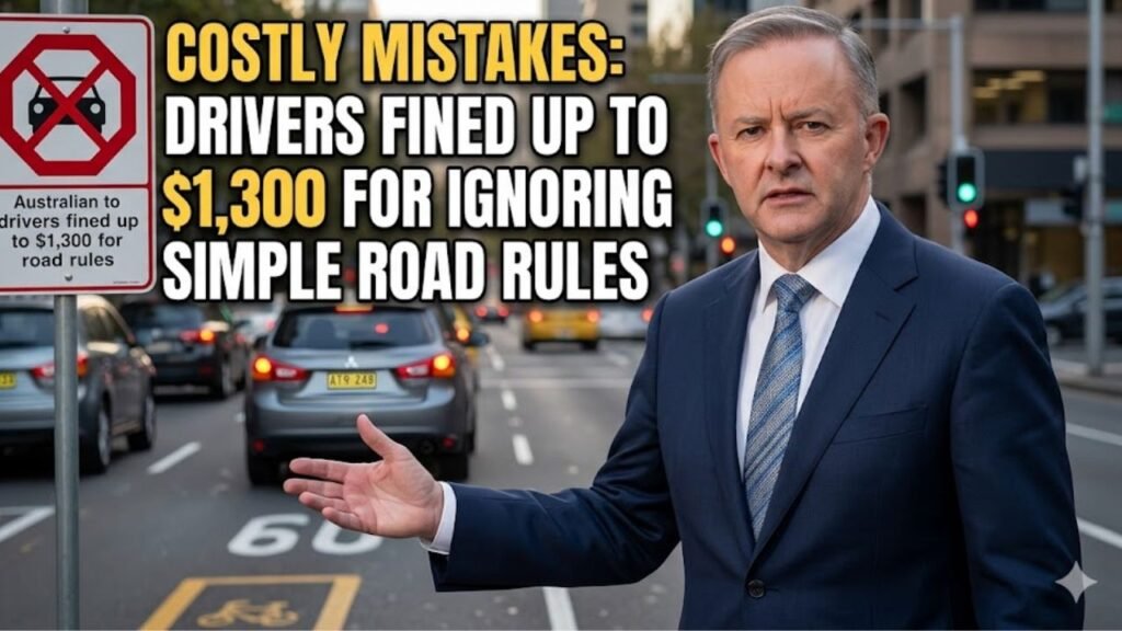 Costly Mistakes: Drivers Fined Up to $1,300 for Ignoring Simple Road Rules