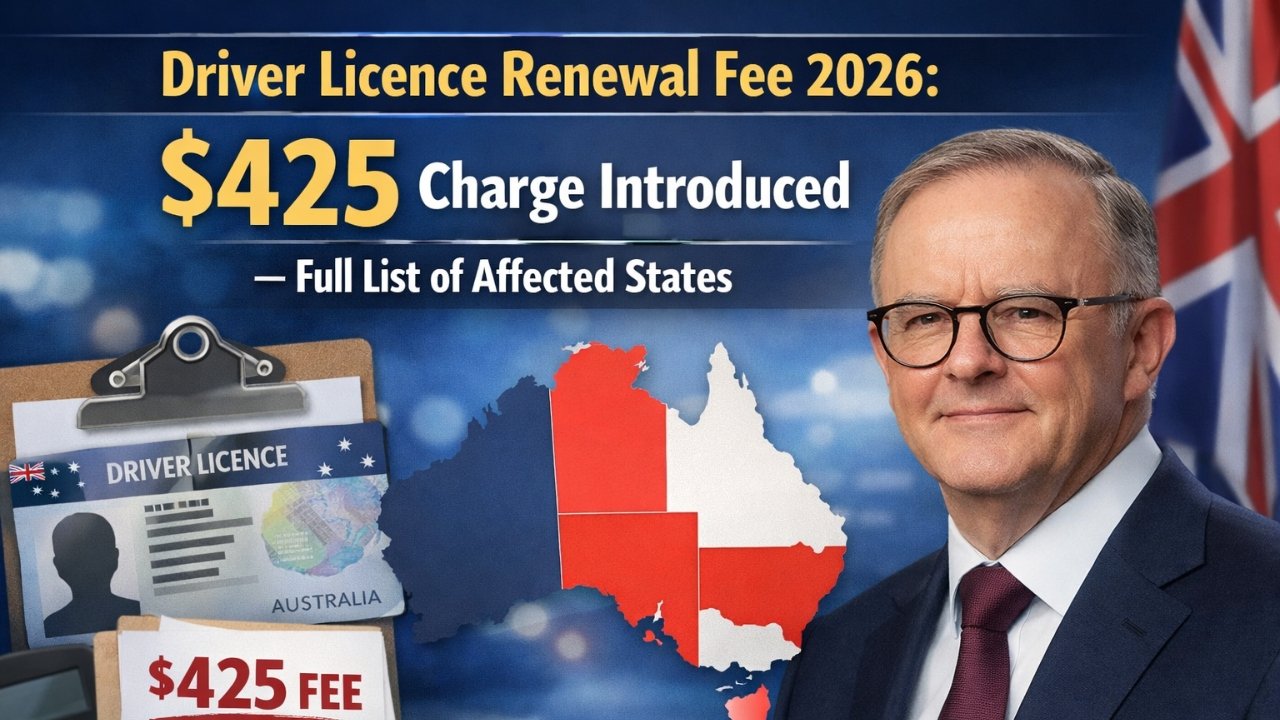 Driver Licence Renewal Fee 2026: $425 Charge Introduced — Full List of Affected States