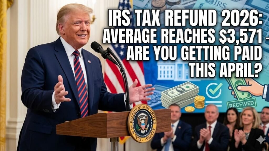 IRS Tax Refund 2026: Average Reaches $3,571 – Are You Getting Paid This April?